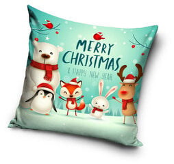 Pagalvės užvalkalas Merry Christmas, 40x40 cm kaina ir informacija | Originalios pagalvės, užvalkalai | pigu.lt