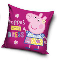 Pagalvės užvalkalas Peppa Pig Pretty, 40x40 cm kaina ir informacija | Originalios pagalvės, užvalkalai | pigu.lt