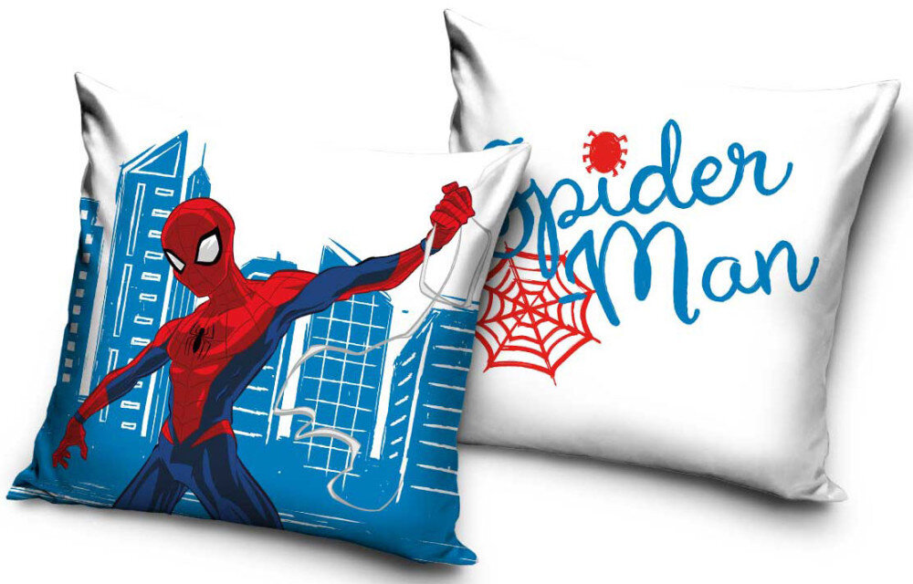 Pagalvės užvalkalas Spiderman, 40x40 cm kaina ir informacija | Originalios pagalvės, užvalkalai | pigu.lt