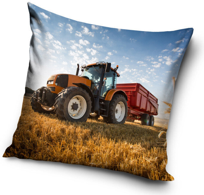 Pagalvės užvalkalas Tractor, 40x40 cm kaina ir informacija | Originalios pagalvės, užvalkalai | pigu.lt