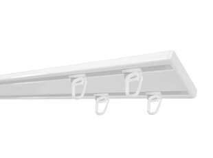 DUO SLIM aluminum splint complete with safety pin, 150 cm, white цена и информация | Карнизы | pigu.lt