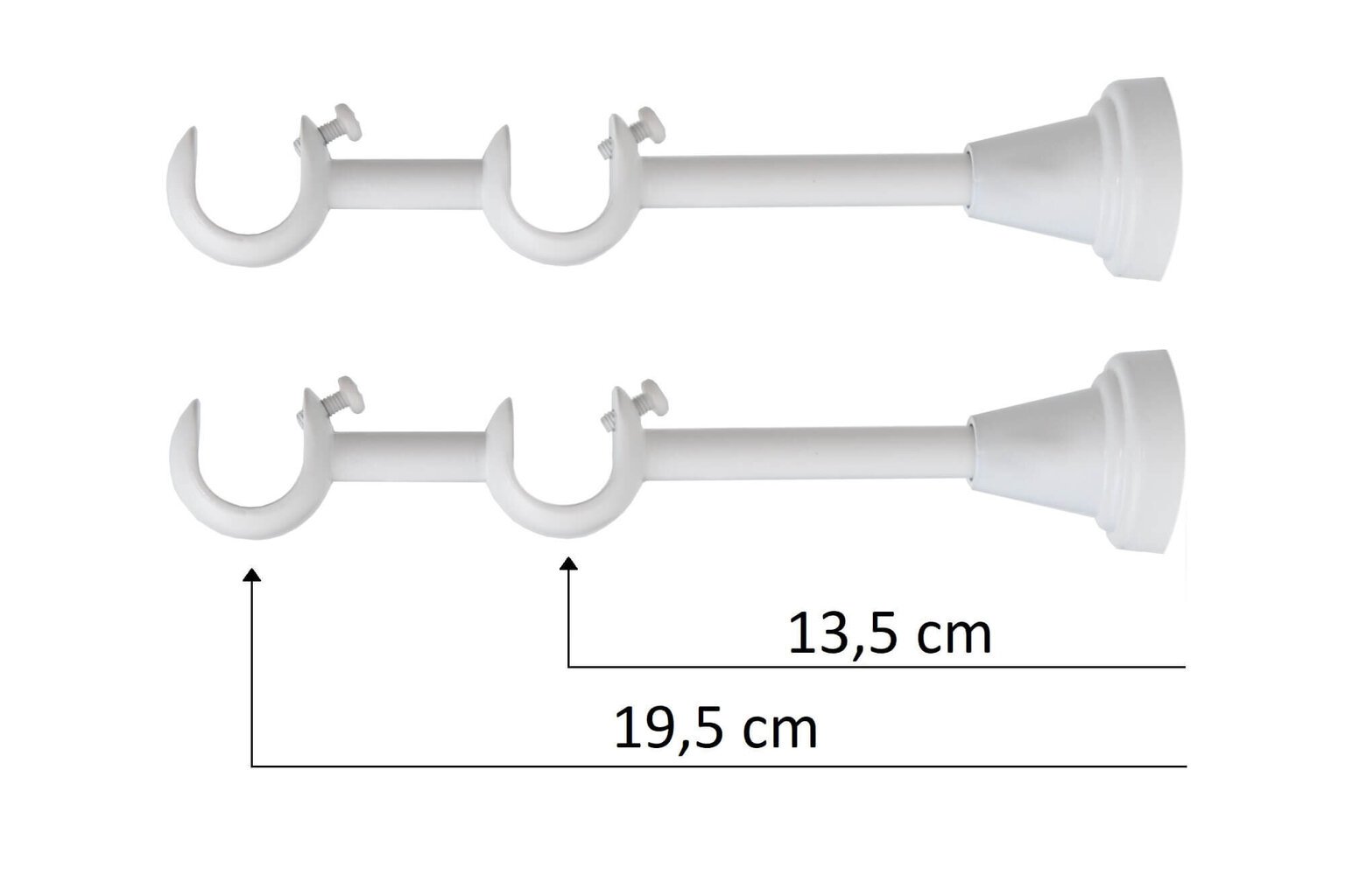 Dvigubas karnizas Olimp 150 cm kaina ir informacija | Karnizai | pigu.lt