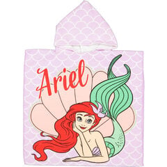 Детское полотенце Disney Princess Ariel , poncho 60x120 cm цена и информация | Полотенца | pigu.lt