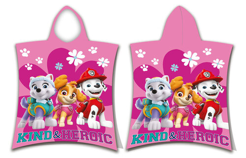 Детское полотенце Paw Patrol Heroic Poncho 50x115 cm цена и информация | Полотенца | pigu.lt