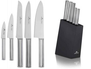 Набор ножей в блоке Gerlach Ambiente Silver, 5 шт. цена и информация | Ножи и аксессуары для них | pigu.lt