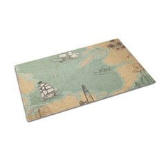 Durų kilimėlis Senas Žemėlapis 90x60 cm kaina ir informacija | Durų kilimėliai | pigu.lt
