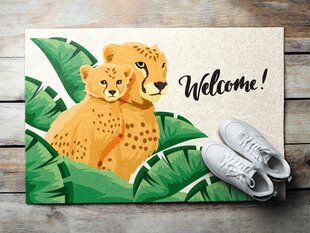 Durų kilimėlis Cheeta Africa 90x60 cm kaina ir informacija | Durų kilimėliai | pigu.lt