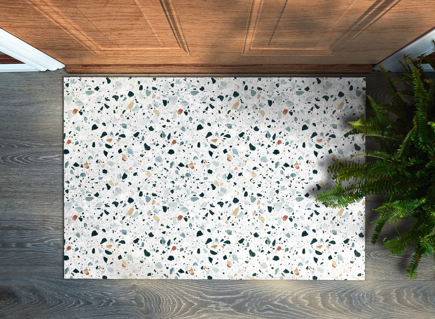 Durų kilimėlis Planų Abstrakcija 90x60 cm цена и информация | Durų kilimėliai | pigu.lt