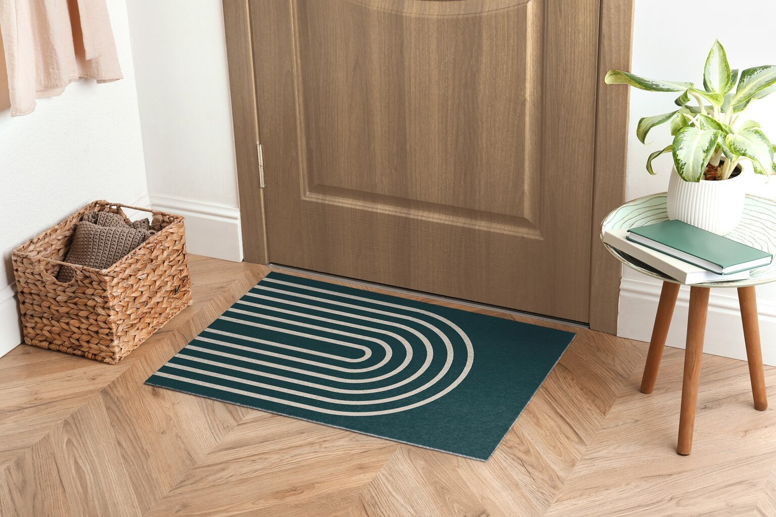 Durų kilimėlis Geometrinis Modelis 90x60 cm kaina ir informacija | Durų kilimėliai | pigu.lt