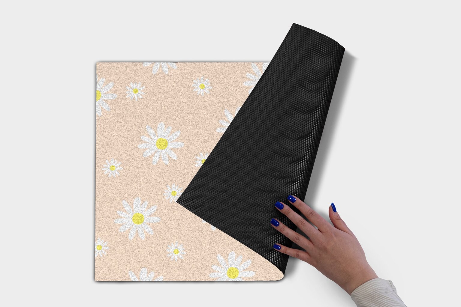 Durų kilimėlis Gėlių Raštas 90x60 cm kaina ir informacija | Durų kilimėliai | pigu.lt