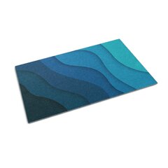 Durų kilimėlis Mėlynas Gradientas 90x60 cm цена и информация | Придверные коврики | pigu.lt