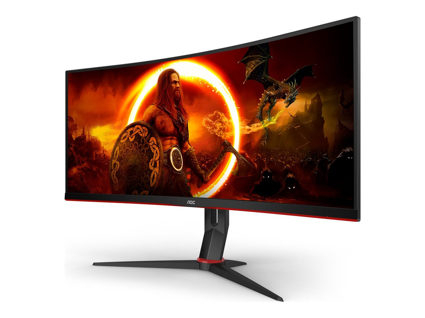 AOC CU34G2XP/BK 34inch 3440x1440 VA цена и информация | Monitoriai | pigu.lt