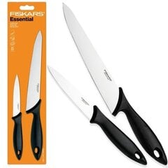 Набор ножей в коробке Fiskars Essential, 2 шт. цена и информация | Ножи и аксессуары для них | pigu.lt