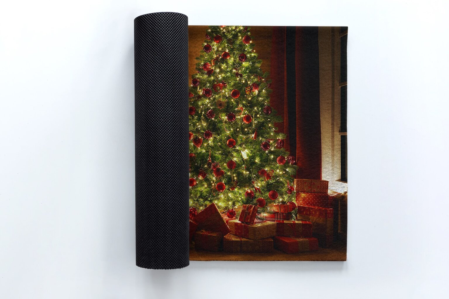 Durų kilimėlis Kalėdų Eglutė 90x60 cm kaina ir informacija | Durų kilimėliai | pigu.lt