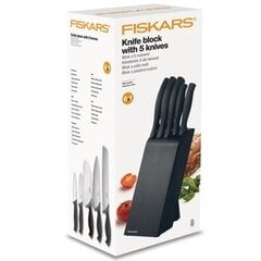 Fiskars peilių rinkinys bloke Control, 5 dalių kaina ir informacija | Peiliai ir jų priedai | pigu.lt