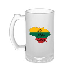 Bokalas Aš myliu Lietuvą, 500ml kaina ir informacija | Originalūs puodeliai | pigu.lt