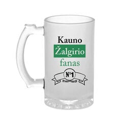 Bokalas Kauno žalgirio fanas, 500ml kaina ir informacija | Originalūs puodeliai | pigu.lt