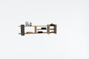 TV staliukas Asir, 153,6x40x26 cm, smėlio/pilka kaina ir informacija | TV staliukai | pigu.lt
