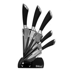 Набор ножей в блоке Bass, 5 шт. цена и информация | Ножи и аксессуары для них | pigu.lt