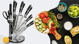 Набор ножей в блоке Master Kitchen Pro, 5 шт. цена и информация | Ножи и аксессуары для них | pigu.lt