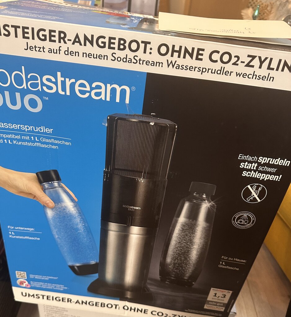 SodaStream Duo Black kaina ir informacija | Gazuoto vandens aparatai ir priedai | pigu.lt