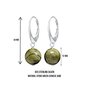 Moteriški sidabriniai auskarai su natūraliais akmenimis Green Chinese Jade, I.L.U.S цена и информация | Auskarai | pigu.lt