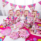 Vienkartinės šakutės Barbie, 10 vnt. kaina ir informacija | Vienkartiniai indai šventėms | pigu.lt