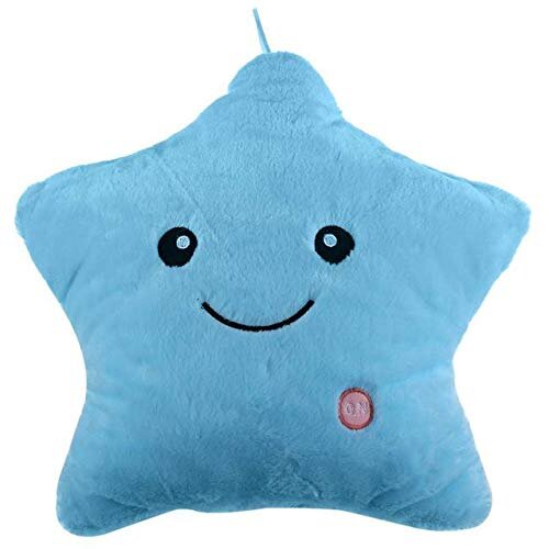 Šviečianti pagalvė žvaigždė, mėlyna kaina ir informacija | Minkšti (pliušiniai) žaislai | pigu.lt