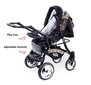 Vaikiškas vežimėlis 3in1 su auto kėdute Urbano Travel System, pilkas kaina ir informacija | Vežimėliai | pigu.lt