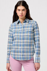 Рубашка женская Wrangler 112350329, синяя цена и информация | Женские блузки, рубашки | pigu.lt