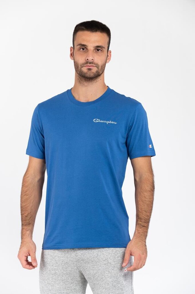 Marškinėliai vyrams Champion, mėlyni kaina ir informacija | Vyriški marškinėliai | pigu.lt