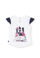 Boboli детская футболка 728298*1100, белый/черный 8445470446040 цена и информация | Футболка для девочек | pigu.lt