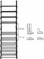 Batų lentyna Leobert LSA25BK, juoda kaina ir informacija | Batų spintelės, lentynos ir suolai | pigu.lt