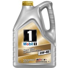 Моторное масло MOBIL 1 New Life SAE 0W-40, 5 л цена и информация | Моторные масла | pigu.lt