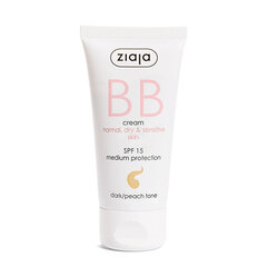 BB крем Ziaja BB SPF15 Dark/Peach Tone, 50 мл цена и информация | Кремы для лица | pigu.lt