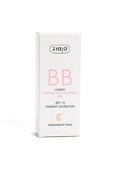 BB крем Ziaja BB SPF15 Dark/Peach Tone, 50 мл цена и информация | Кремы для лица | pigu.lt