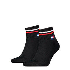 Kojinės vyrams Tommy Hilfiger Jeans 84931, juodos, 2 poros kaina ir informacija | Vyriškos kojinės | pigu.lt