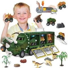 Sunkvežimis su dinozaurų figūrėlėmis Deenodi kaina ir informacija | Žaislai berniukams | pigu.lt