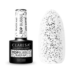 claresa top bubble black matt no -5g цена и информация | Лаки, укрепители для ногтей | pigu.lt