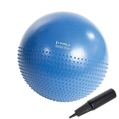 Гимнастический мяч HMS YB03N Gym Ball 55 см, синий цена и информация | Гимнастические мячи | pigu.lt