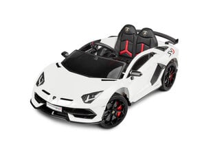 Vienvietis elektromobilis Toyz Lamborghini Aventador SVJ, baltas цена и информация | Электромобили для детей | pigu.lt