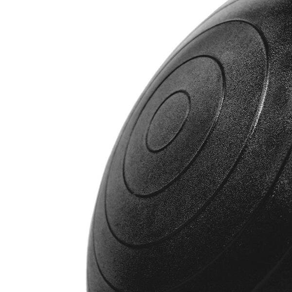 Gimnastikos kamuolys su pompa HMS, 65 cm, juodas kaina ir informacija | Gimnastikos kamuoliai | pigu.lt