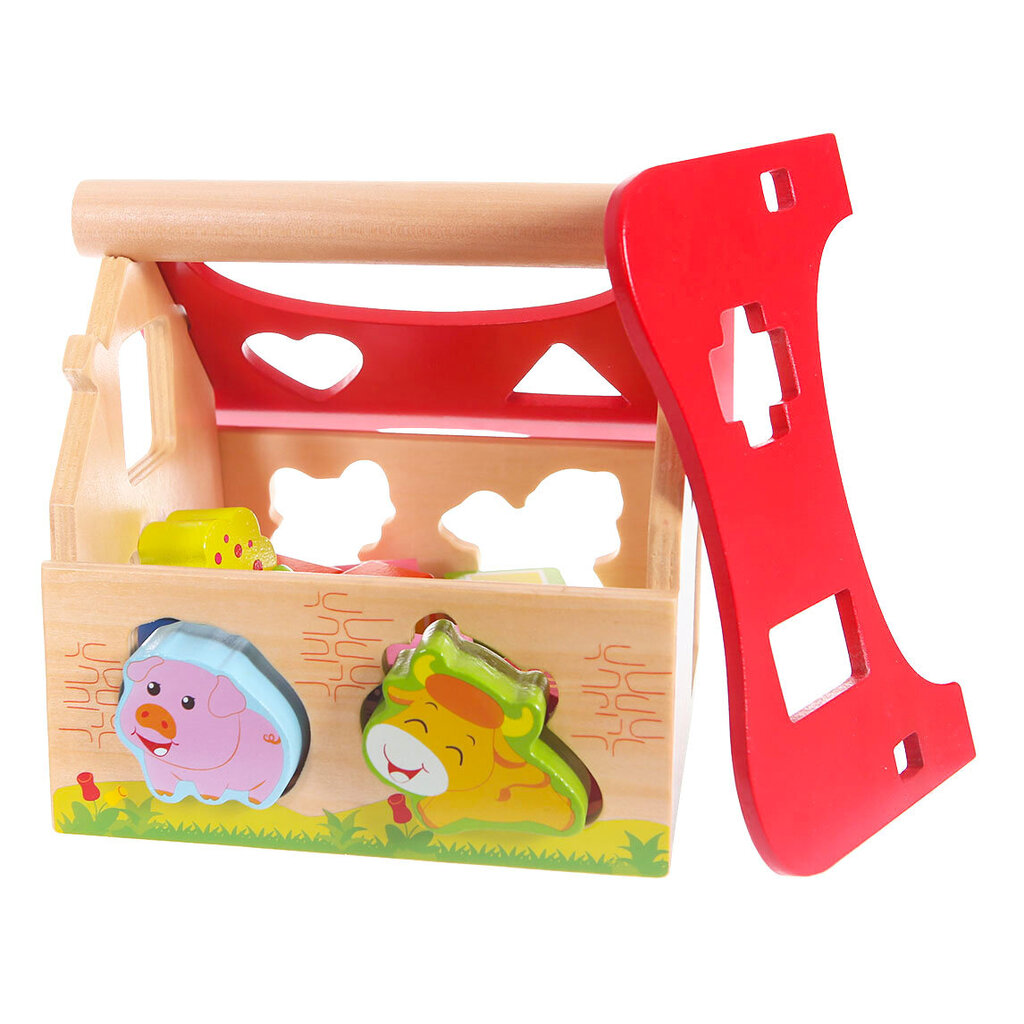 Medinės kaladėlės EcoToys kaina ir informacija | Žaislai kūdikiams | pigu.lt