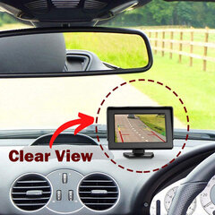 Парковочная камера Auto Pearl 2-в-1 с ЖК-дисплеем цена и информация | Системы парковки | pigu.lt