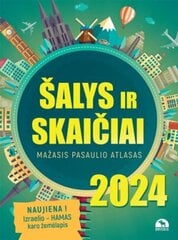 Šalys ir skaičiai 2024 цена и информация | Энциклопедии, справочники | pigu.lt