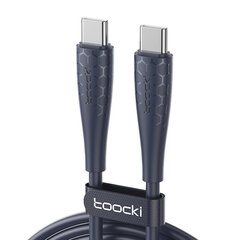 Cable USB-C to USB-C Toocki TXCTT3- LB03, 1m, FC 240W (blue) цена и информация | Кабели для телефонов | pigu.lt