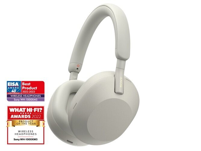 Sony WH-1000XM5 Silver kaina ir informacija | Ausinės | pigu.lt