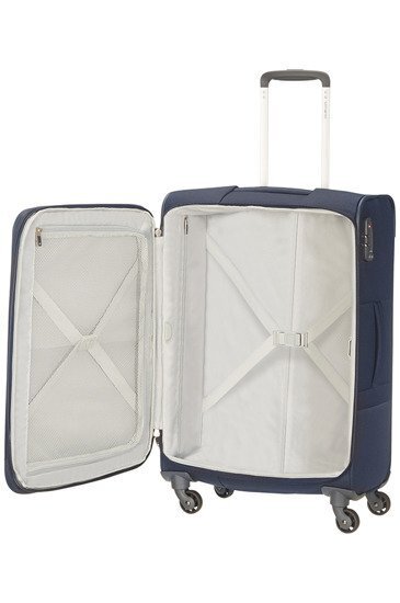 Išskleidžiamas lagaminas Samsonite Base Boost, M, 66 cm, mėlynas цена и информация | Lagaminai, kelioniniai krepšiai | pigu.lt