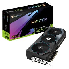 Gigabyte Aorus GeForce RTX 4070 Ti Super Master (GV-N407TSAORUS M-16GD) цена и информация | Видеокарты (GPU) | pigu.lt