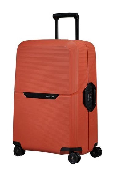 Vidutinis lagaminas Samsonite Magnum Eco, M, 69 cm, oranžinis kaina ir informacija | Lagaminai, kelioniniai krepšiai | pigu.lt